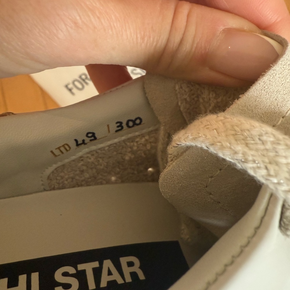 Worn once Golden Goose Hi Star Optic White Sneakers 37 - Picture 9 of 10